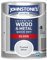 Johnstone's - Wood & Metal Paint - Gloss Finish - Frosted Silver - 750ml - Water Based - Non Drip & Quick Drying - Radiator Paint - Low Odour - Dry in 1-2 Hours - 8m2 Coverage per Litre