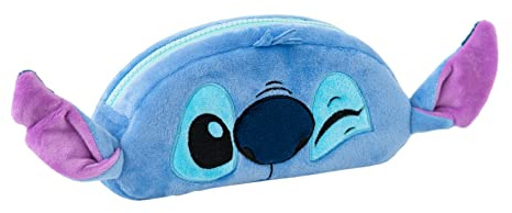 Grupo Erik Estuche escolar de peluche Disney Stitch - Rectangular ideal para la vuelta al cole para niña - Producto con licencia oficial