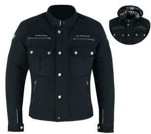 BLACKWILD Urban Style Motorradjacke Herren | Streetstyle Motorradjacke mit abnehmbar Kapuze | Textiljacke Männer mit CE Schulter Ellbogen für Radfahren Roller und Touren