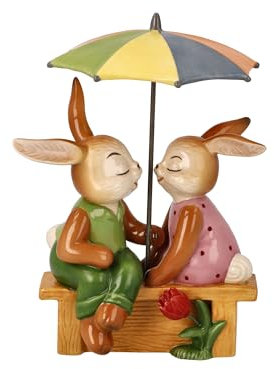 Goebel Hase EIN Platz für Uns Zwei aus Porzellan hergestellt, Höhe: 16.5 cm, 66-845-53-1