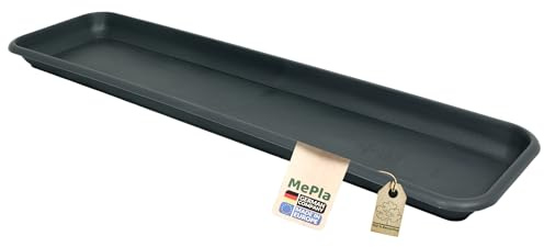 MePla Untersetzer Balcony Standard Länge 78 cm, Breite 15,8 cm, Anthrazit, wetterfest aus UV-beständigem Kunststoff