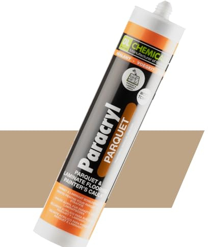 Mastic élastique pour joints de raccordement et de dilatation, mastic d'étanchéité sans solvant ni silicone (310 ml, pin/cerisier, 1)