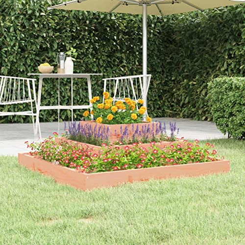 XIAOGUANG Raised Garden Kits,Flower Raised Beds,Vegetable Planter,Planter 80x80x27 cm Solid Wood Douglas