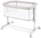 Ezebaby Lettino Co-Sleeping, Culla 2 in 1, Dalla Nascita Fino a 9 kg, 7 Regolazioni in Altezza, con Ruote per Materasso Finestre Laterali in Rete (grigio chiaro)
