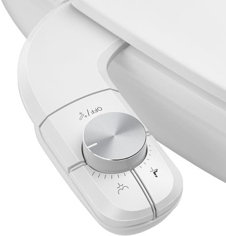 YISSVIC - Inodoro japonés para inodoro, inodoro, no eléctrico, doble boquilla retráctil, instalación fácil, autolimpiante, presión de agua, ajustable a agua fría, limpieza delantera y trasera