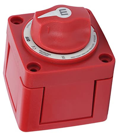 Einkreis-Yacht-Batterieschalter der Serie 6006 M, Langlebiger Stromabschaltschalter für Boote, DC 12–48 V, Wasserdichtes Batterieschalter-Zubehör