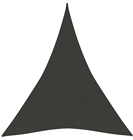AUVYI Sonnensegel Garten Anthrazit Sonnenschutz Dreieck Wind- und Wasserdurchlässig Sonne Segel Schimmel- und UV-beständig Atmungsaktives HDPE 3x4x4 m Outdoor Segel Pool