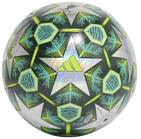 adidas UEFA Champions League Ballon d'entraînement en Aluminium JH1280, Ballons de Football Unisexes, Vert, 5 EU