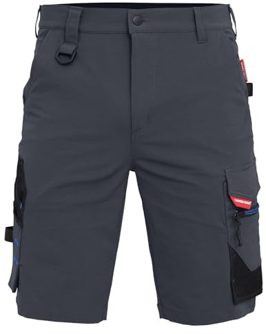 WORK IDEA Herren Slim-Fit Stretch Arbeitsshorts Strapazierfähige Eleganz für höchsten