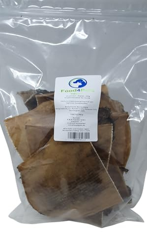 Food4Pets Hirschhautplatten 500g – natürlicher Kausnack für Hunde | Getreidefrei, fettarm, feste Kaustruktur, lang anhaltender Kauspaß, unterstützt die natürliche Zahnreinigung
