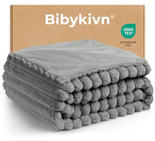 Kuscheldecke Flauschig 130 x 160 cm - Flauschig Decke, Weiche Fleecedecke, Sofadecke und Weiche Warme Überwurfdecke, Super Soft Wohndecke, Vielseitig Blanket für Sofa, Wohnzimmer, Bett