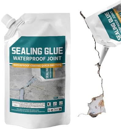 Relleno De Crack De Hormigón - Compuesto De Reparación Impermeable, Gel De Sellado Duradero | Solución Rápida De Fugas Fuerte Fija Para La Pared De La Superficie De La Esquina De La Cocina