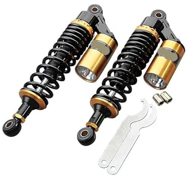 Moto D'Amortisseurs Amortisseurs pneumatiques arrière universels pour moto, 320 mm, 12,5 pouces, pour scooter, quad, couleur