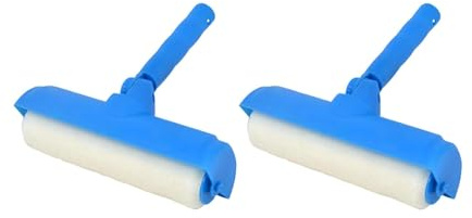predolo 2x Rouleau à Peinture pour Plafond, Bouton D'angle Réglable, Outil D'application de Peinture de Qualité Supérieure