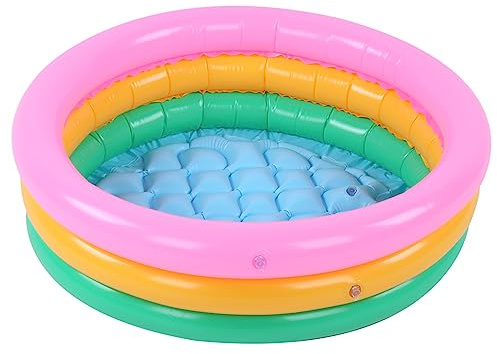 Hapivida Couleur Lumineuse de Forme Ronde de garçon d'enfants de Piscine Gonflable Molle d'enfants Piscine Bassin Bébé (Small)