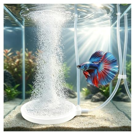 Nano Aquarium Air Stone Fish Tank Aerator for Air Pump and Hydroponics | for Freshwater and Saltwater,Ultra High Dissolved,Fish Tank Bubbler,Oxygen Diffuser, Hydroponics,Nano Oxygen Aerator Stone