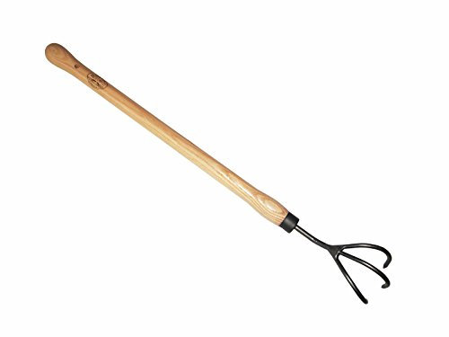 Tierra Garden Dewit 3-Zinken-Grubber mit Fallgriff, funktioniert als Gartenhacke und Pinne