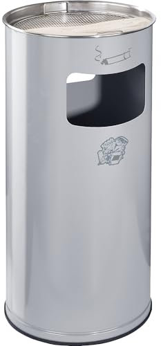 VAR | Kombiascher | Volumen 37 l | HxØ 700 x 320 mm | Stahl | silber
