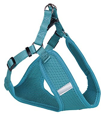 Nobby Geschirr Mesh Reflect, türkis B: 20mm, L: 58-69cm + 54cm, 1 Stück