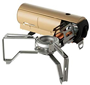 Snow Peak's Home & Camp Burner, Khaki, GS-600KH-US, Designed in Japan, Lifetime Product Guarantee, Lightweight and Compact for Camping, Stable Base for Cooking, One Size