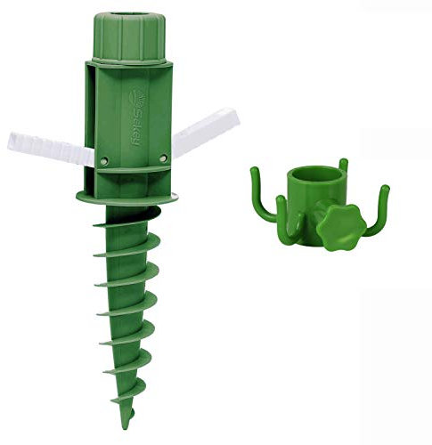 Sekey Soporte para Sombrilla para Sujetar La Sombrilla Ganchos（Verde