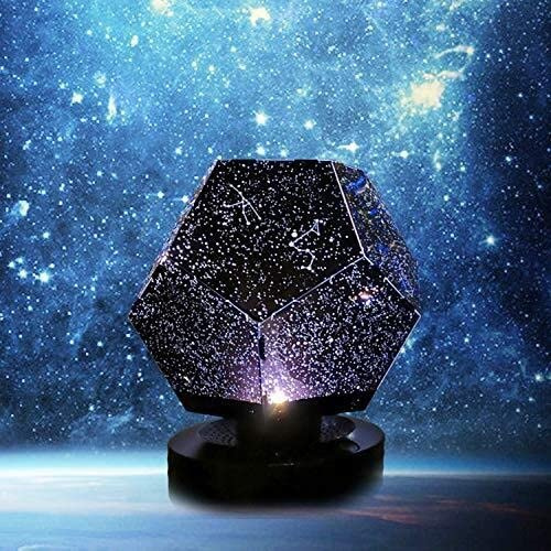 Flatware Starry Sky Projection Lamp USB Rechargeable Projector Night Light Constellation Galaxy 3D Lamp for Kids Bedroom (Color : Blue Light, Size : USB)