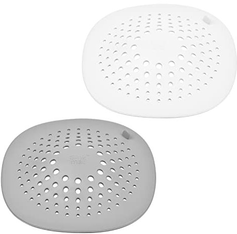 2 Stück Universal Abflusssieb Silikon, Waschbecken Sieb Haarsieb Dusche Abfluss Sieb Saugnäpfen Abflusssiebe Haarsieb Badewannen Abflusssie, für Dusche Waschbecken Badewanne und Küche