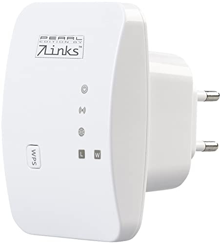 7links WLAN Verstärkung: Mini-WLAN-Repeater mit WPS-Taste, 300 Mbit/s, 2,4 GHz & LAN-Anschluss (WLANverstärker, Kleiner Repeater, WiFi)