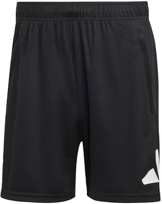 adidas Homme Train Essentials Logo Training Shorts, Black/White, S 7 inch