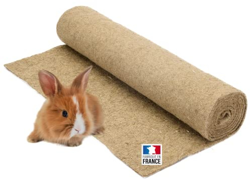 La cordeline Hampamatta för gnagare 50 cm x 2 m - för kaniner, marsvin.., naturlig