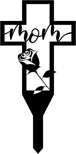 Croci Per Cimitero, Fiori Tomba,Croce Commemorativa Per Cimitero,picchetto Decorazioni Tombali Per Cimitero,Tomba Cimitero Papà E Mamma,Decorazioni Cimitero Per Tomba,Croce Metallica Palo Lapide ( Col