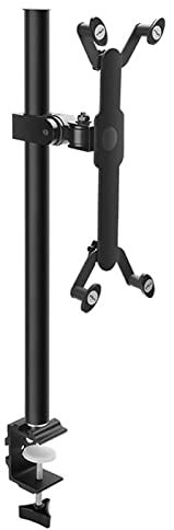 Support Tablette Support de comprimé de mur de mur de rotation à 360 °, support mural en alliage d'aluminium, support de comprimé réglable universel avec pince de table for comprimé de 7 à 13 pouces S