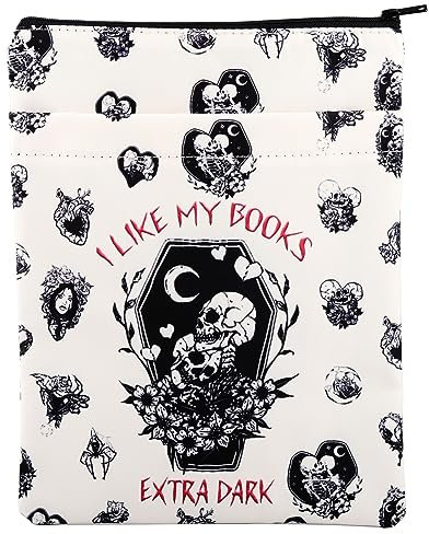 MYSOMY Dark Romance Buchhülle Dark Romance Reader Gifts I Like My Books Extra Dark Gifts Dark Romance Reader Merch Morally Grey Book Sleeve (BookExt Dark)