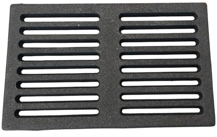 Rejilla de hierro fundido para chimeneas 31,3 x 19,5 x 1 cm