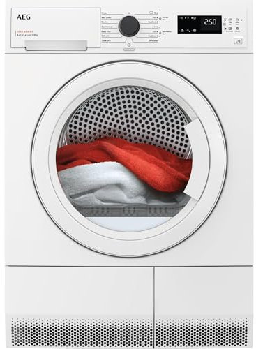 AEG 5000 Series Heat Pump Tumble Dryer TXH508A2R, Freestanding Dryer, AutoSense Function Optimises Time & Energy Consumption, Easy Iron Program, Delay Start, 8 kg Load, 66 dB, Class A++