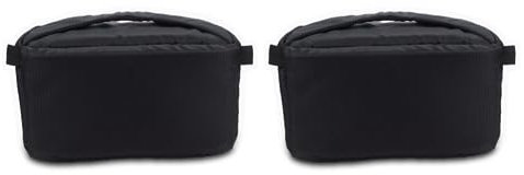 Oladfiop 2X Universal Insert Partition Padded Camera Bag Shockproof Sleeve Cover for Dslr Slr Camera(Black)