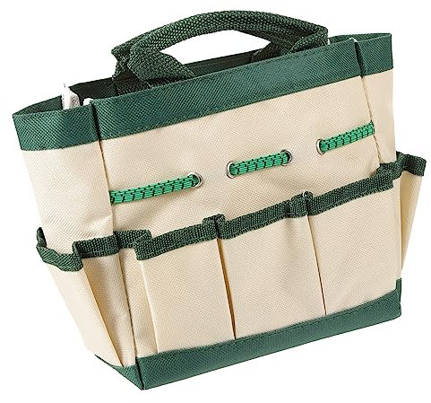 Artibetter Gardening Tools Pouch and Portable Garden Tool Container Small Size 19x17.5x9.5cm Multifunctional Bag for Garden Storage and Outdoor Use