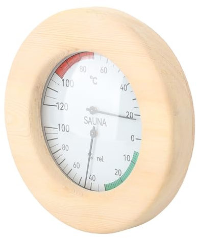 Sauna-Thermometer, digitales Sauna-Thermometer, Hygrometer, Messgerät, Sauna-Hygrothermograph, 2-in-1, an der Wand montiert, Echtzeitüberwachung, Saunaraum-Thermometer und