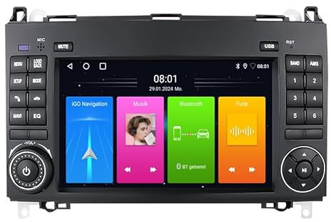 Navigationsgeräte für Auto LKW 7 Zoll GPS Navigation, Carplay & Android Auto Tragbares Autoradio, 2024 Europa Karten Auto Navigationssystem