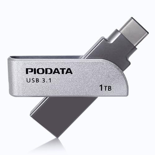 PioData 1TB Apple MFi Certified Flash Drive for iPhone, iPad, Mac, and PC – USB C & USB A Photo Stick, External Hard Drive Backup