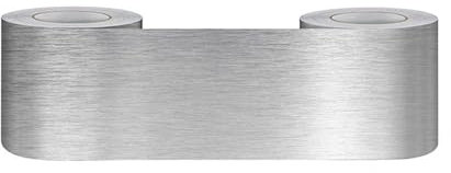 RexXuviant Bordi carta da parati autoadesivi spazzolato Argento da parati decorativo per Utilizzato per camere da letto,soggiorni,servizi igienici, bagni,Bordo dello sfondo 10cm X 500cm