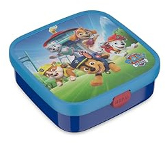 Mepal - Bento Lunch Box Large Campus - Bento Lunch Box for Children - Includes 2 removable Leakproof Bento Boxes and Fork - Bento Boxes are Microwave Safe - 2x 200 + 1250 ml - Paw Patrol Pups