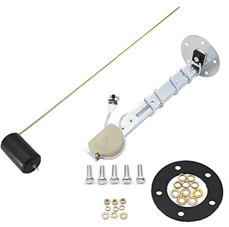 Medidor de Gasoil Deposito, Medidor de nivel de combustible Universal de 52mm, medidor de gasolina for coche con Sensor de flotador de combustible, luz LED blanca,para vehículos recreativos y embarca
