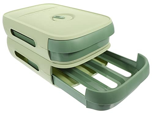 DIYEAH Cartón de Huevos para Refrigerador Contenedor para Almacenar Huevos Frescos Bandeja para Cocina Gran Capacidad Tapa