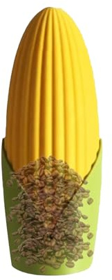Distributeur de noix – Grande capacité en forme de maïs – Pot réutilisable pour bureau, maison, voyage, cuisine, salle de classe, salle à manger, garde-manger familial, fête