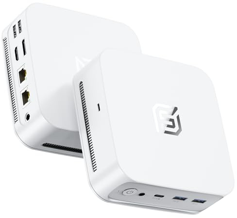 NAIKLULU Mini PC Win 11 ProN95 (1,0 à 3,4 GHz) Processeur, 16GB RAM 512GB SSD Micro Pc Ordinateur de Bureau, Supporte Les écrans 4K, HDMI/Type-C/USB 3.2/RJ45 (Ethernet Gigabit)