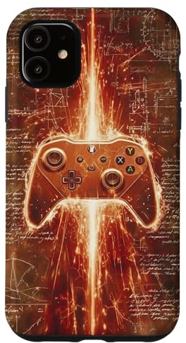 Video Game Controller Gamer Boys Men Graphic Orange Gaming Case for iPhone 11