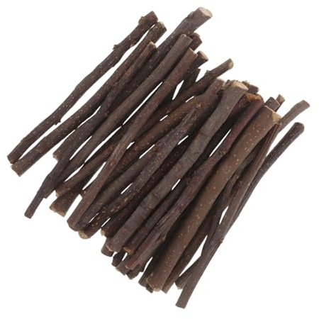 Kisangel Bâtonnets à Mâcher Bois de Pommier pour Rongeurs Jouets Enrichissement Lapins Hamsters Souris Jouets à Mâcher pour Petits Animaux