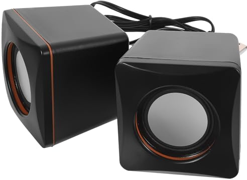 ULTECHNOVO Enceinte Ordinateur Portable Mini Haut-parleurs USB Filaires, Transmission Audio Stable, pour Bureau et Voyage, Compatible Tablette