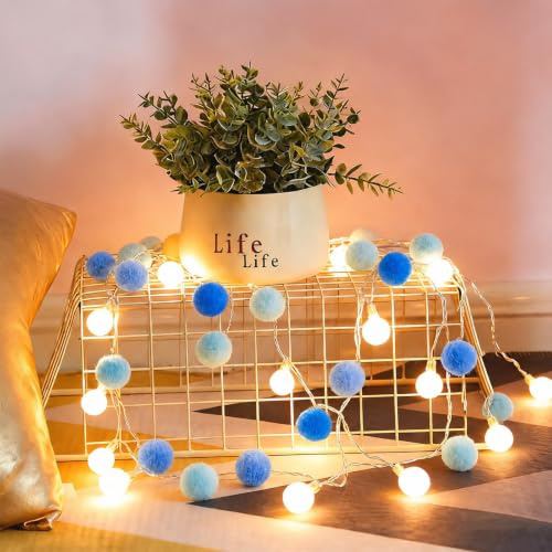 SPERMUOY Cadena de luces para habitación infantil y niña, luces esféricas para dormitorio, día de San Valentín, boda, fiesta, Navidad, decoración del hogar